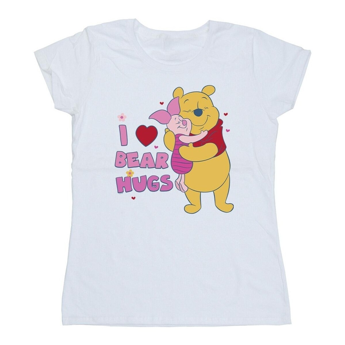 Abbigliamento Donna T-shirts a maniche lunghe Disney Winnie The Pooh Mum Best Hugs Bianco
