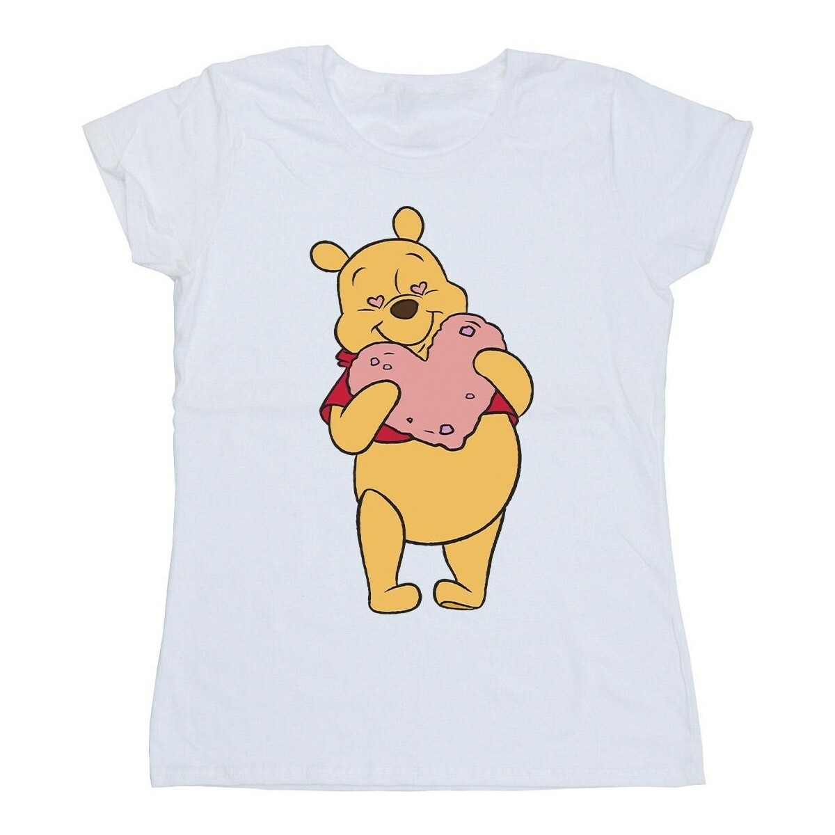 Abbigliamento Donna T-shirts a maniche lunghe Disney Winnie The Pooh Heart Eyes Bianco