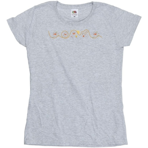 Abbigliamento Donna T-shirts a maniche lunghe Disney Winnie The Pooh Tigger Line Grigio