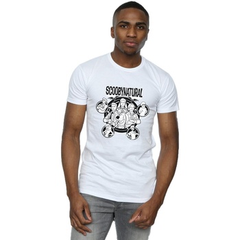 Abbigliamento Uomo T-shirts a maniche lunghe Scoobynatural Mono Characters Bianco