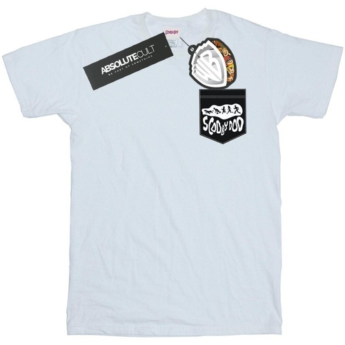 Abbigliamento Uomo T-shirts a maniche lunghe Scooby Doo Faux Pocket Bianco