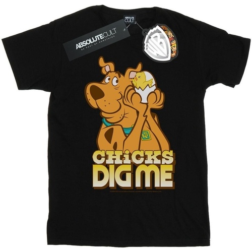 Abbigliamento Uomo T-shirts a maniche lunghe Scooby Doo Chicks Dig Me Nero