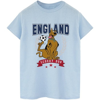 Abbigliamento Uomo T-shirts a maniche lunghe Scooby Doo England Football Blu