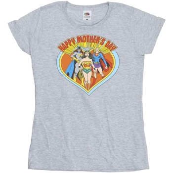 Abbigliamento Donna T-shirts a maniche lunghe Dc Comics Wonder Woman Mother's Day Grigio