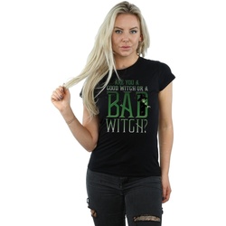 Abbigliamento Donna T-shirts a maniche lunghe The Wizard Of Oz Good Witch Bad Witch Nero