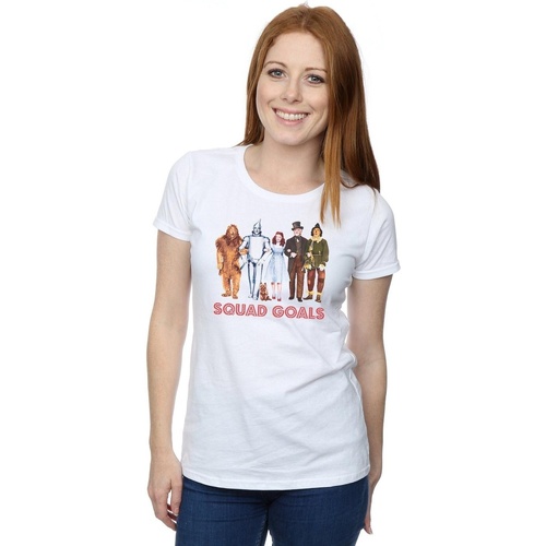 Abbigliamento Donna T-shirts a maniche lunghe The Wizard Of Oz Squad Goals Bianco