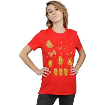 Abbigliamento Donna T-shirts a maniche lunghe Disney Gingerbread Empire Rosso