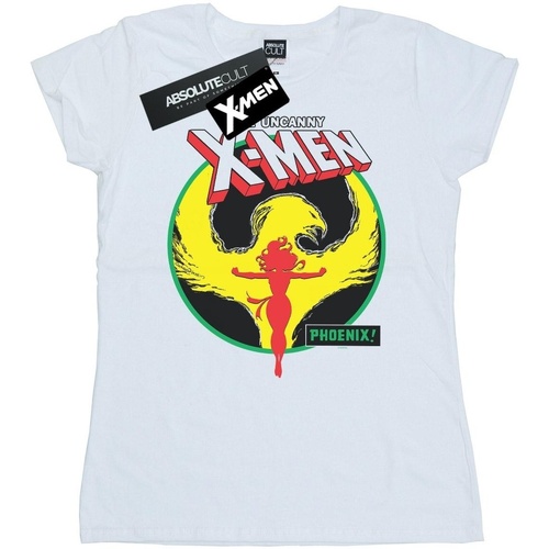 Abbigliamento Donna T-shirts a maniche lunghe Marvel X-Men Phoenix Circle Bianco
