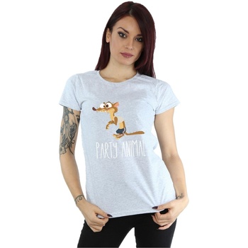 Abbigliamento Donna T-shirts a maniche lunghe Disney Zootropolis Party Animal Grigio