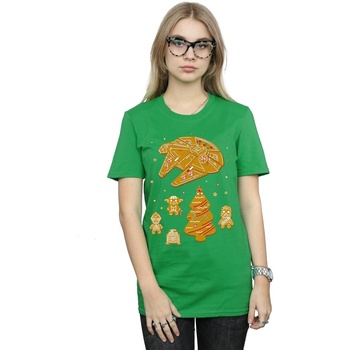 Abbigliamento Donna T-shirts a maniche lunghe Disney Gingerbread Rebels Verde