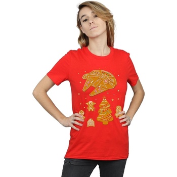 Abbigliamento Donna T-shirts a maniche lunghe Disney Gingerbread Rebels Rosso