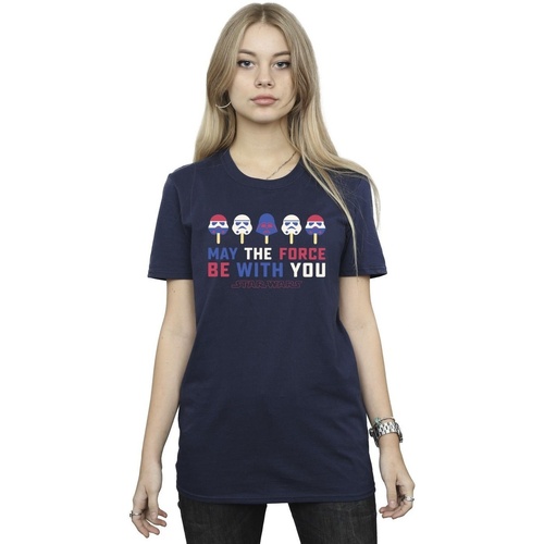Abbigliamento Donna T-shirts a maniche lunghe Star Wars: A New Hope BI45254 Blu