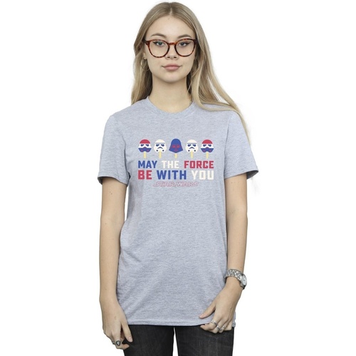 Abbigliamento Donna T-shirts a maniche lunghe Star Wars: A New Hope BI45254 Grigio