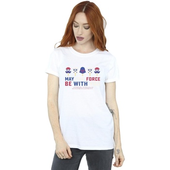 Abbigliamento Donna T-shirts a maniche lunghe Star Wars: A New Hope BI45254 Bianco