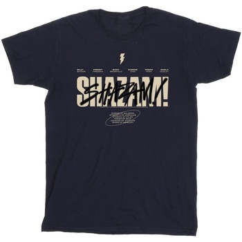 Abbigliamento Uomo T-shirts a maniche lunghe Dc Comics Shazam Fury Of The Gods Vandalised Logo Blu