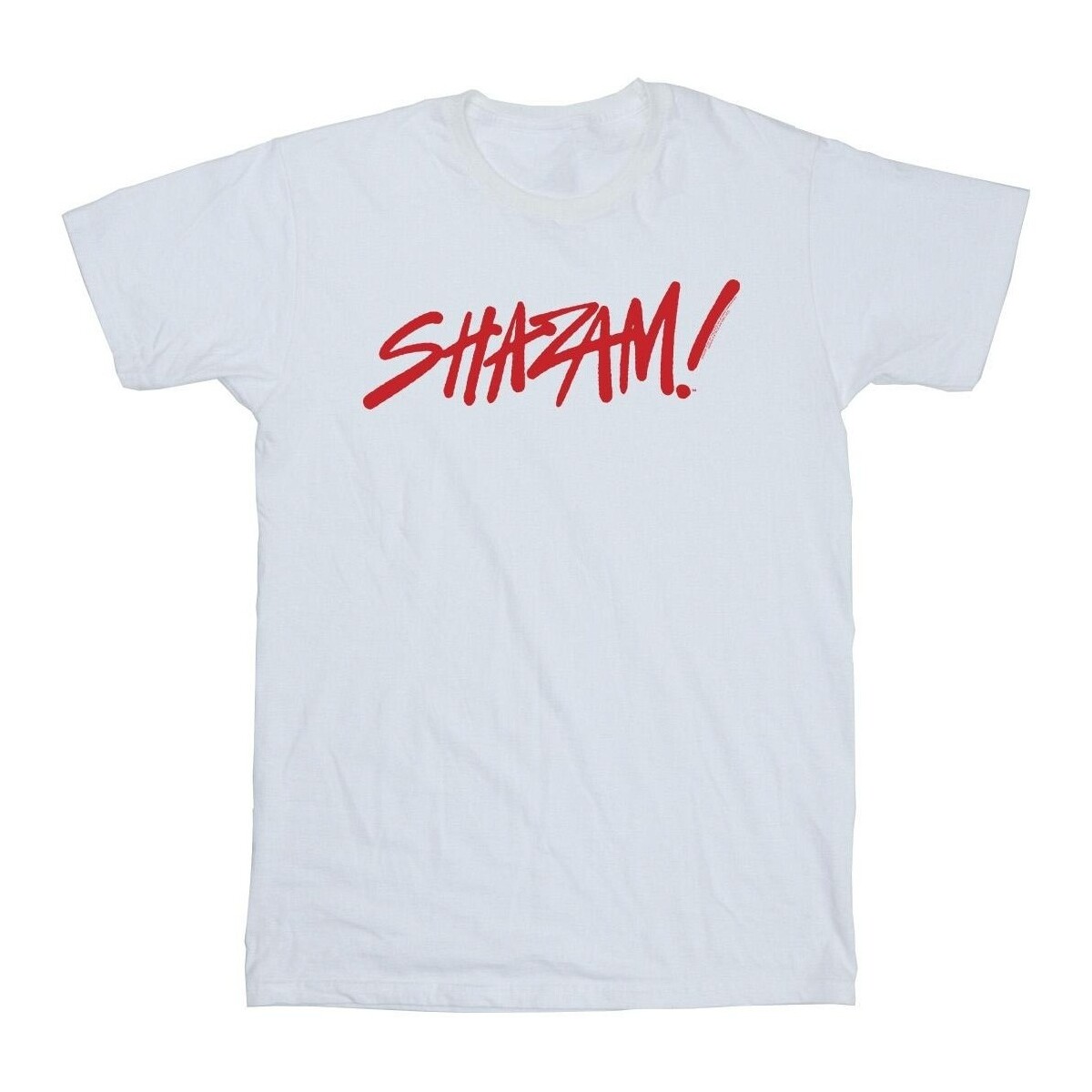 Abbigliamento Uomo T-shirts a maniche lunghe Dc Comics Shazam Fury Of The Gods Spray Paint Logo Bianco