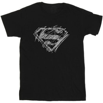Image of T-shirts a maniche lunghe Dc Comics Superman Logo Sketch