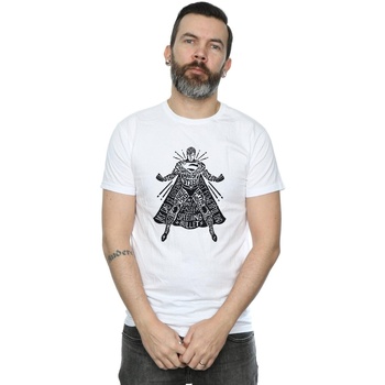 Abbigliamento Uomo T-shirts a maniche lunghe Dc Comics Superman Dad Of Steel Bianco