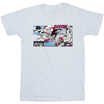 Abbigliamento Uomo T-shirts a maniche lunghe Dc Comics Superman Comic Strip Bianco