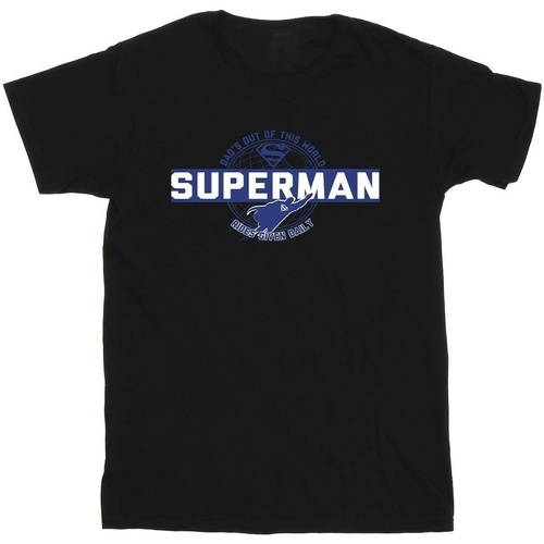 Abbigliamento Uomo T-shirts a maniche lunghe Dc Comics Superman Out Of This World Nero
