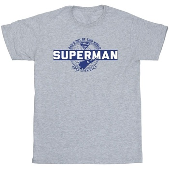 Abbigliamento Uomo T-shirts a maniche lunghe Dc Comics Superman Out Of This World Grigio