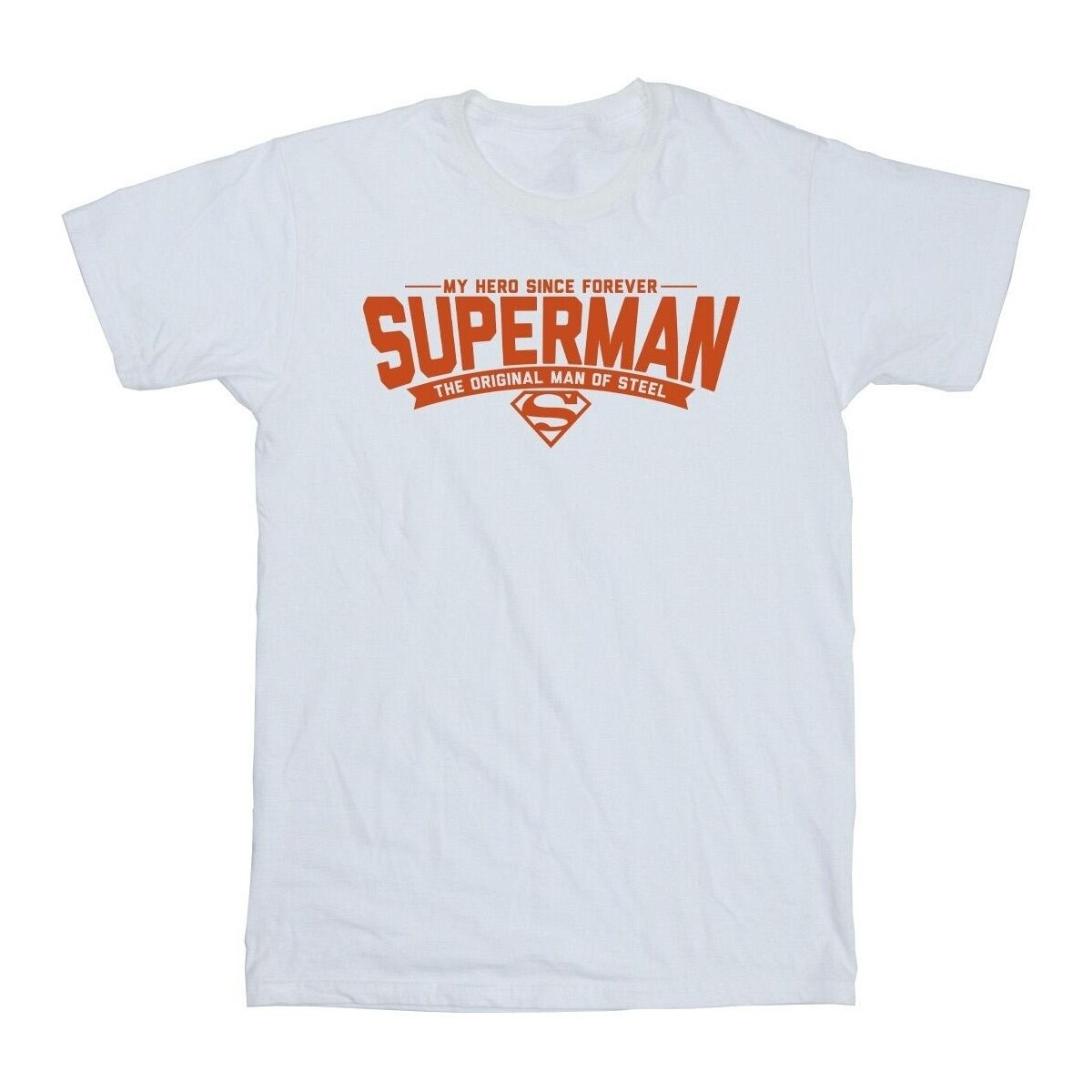 Abbigliamento Uomo T-shirts a maniche lunghe Dc Comics Superman Hero Dad Bianco