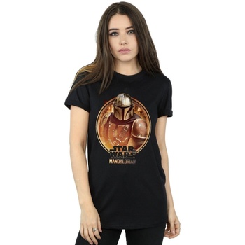 Image of T-shirts a maniche lunghe Disney The Mandalorian Framed