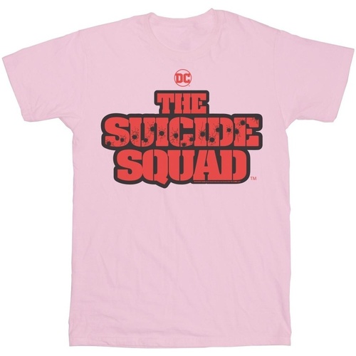 Abbigliamento Uomo T-shirts a maniche lunghe Dc Comics The Suicide Squad Movie Logo Rosso