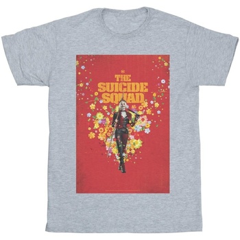 Abbigliamento Uomo T-shirts a maniche lunghe Dc Comics The Suicide Squad Harley Quinn Poster Grigio