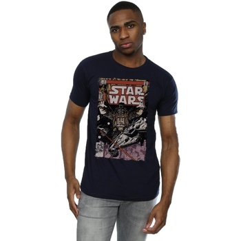 Abbigliamento Uomo T-shirts a maniche lunghe Disney Millennium Falcon Comic Blu