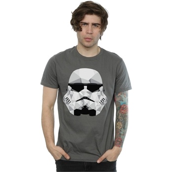 Image of T-shirts a maniche lunghe Disney Stormtrooper Geometric Helmet