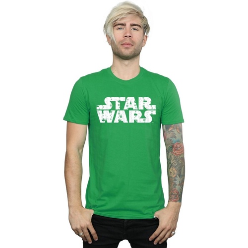 Abbigliamento Uomo T-shirts a maniche lunghe Disney Christmas Logo Verde