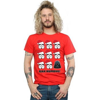 Abbigliamento Uomo T-shirts a maniche lunghe Disney Christmas Humbug Rosso