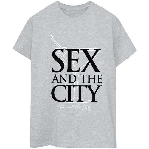 Abbigliamento Donna T-shirts a maniche lunghe Sex And The City Martini Logo Grigio