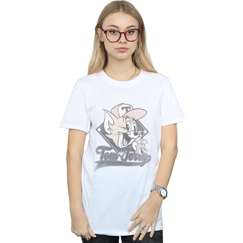 Abbigliamento Donna T-shirts a maniche lunghe Dessins Animés BI46248 Bianco