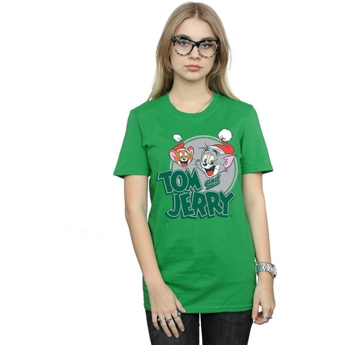 Abbigliamento Donna T-shirts a maniche lunghe Dessins Animés  Verde