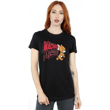 Abbigliamento Donna T-shirts a maniche lunghe Dessins Animés Macho Mouse Nero