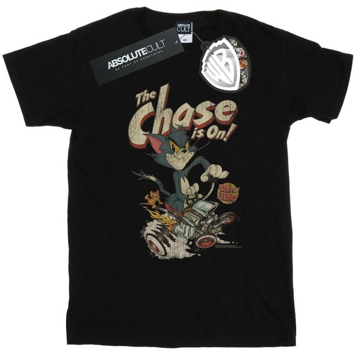 Abbigliamento Donna T-shirts a maniche lunghe Dessins Animés The Chase Is On Nero