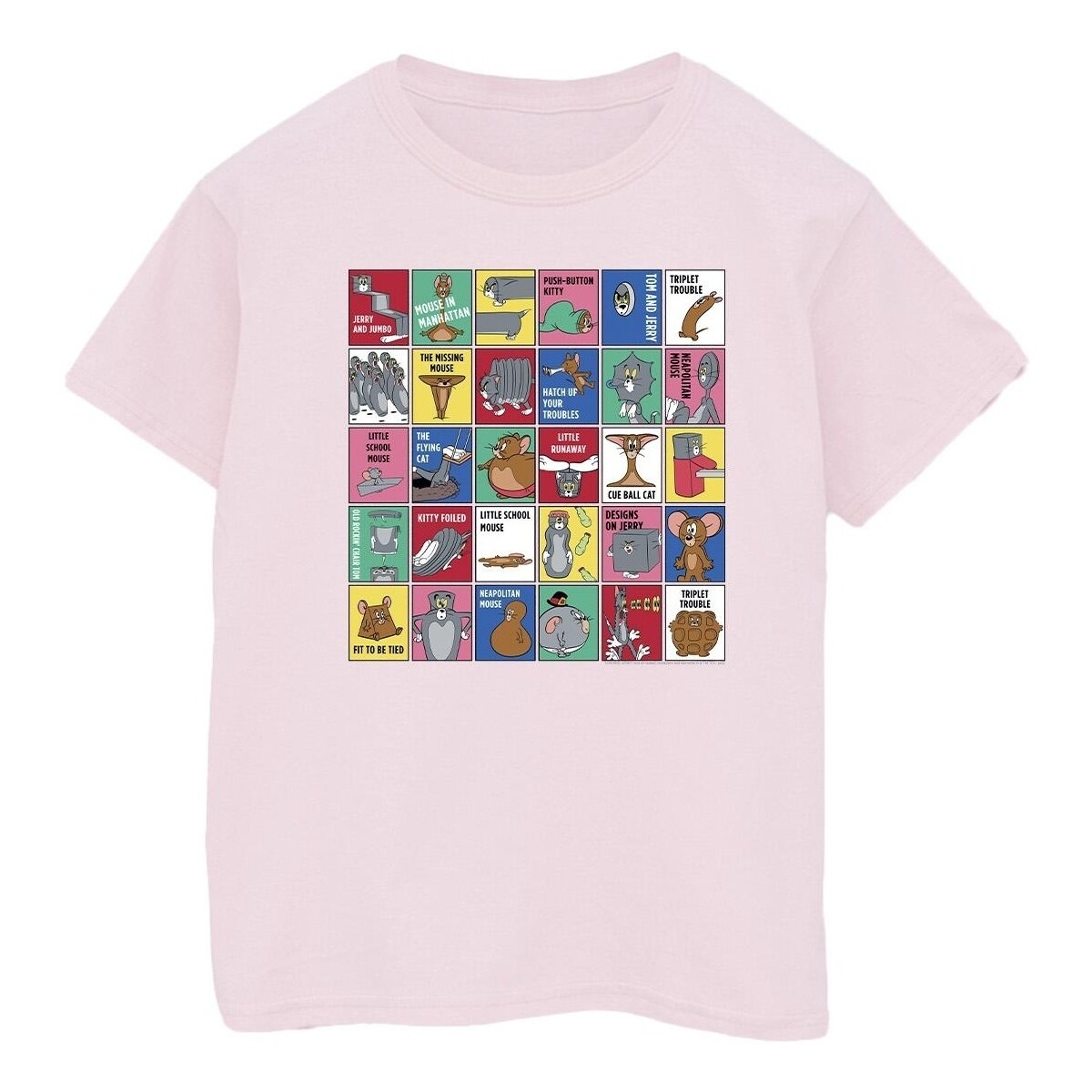 Abbigliamento Donna T-shirts a maniche lunghe Dessins Animés Grid Squares Rosso
