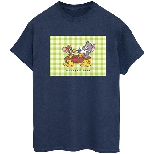 Abbigliamento Donna T-shirts a maniche lunghe Dessins Animés Breakfast Buds Blu