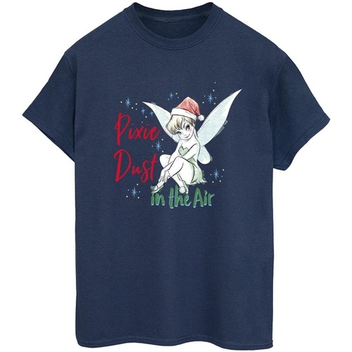 Abbigliamento Donna T-shirts a maniche lunghe Disney Tinker Bell Pixie Dust Blu