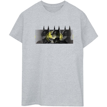 Abbigliamento Donna T-shirts a maniche lunghe Dc Comics The Flash Batman Portraits Grigio