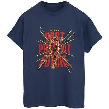 Abbigliamento Donna T-shirts a maniche lunghe Dc Comics The Flash Past Present Future Blu