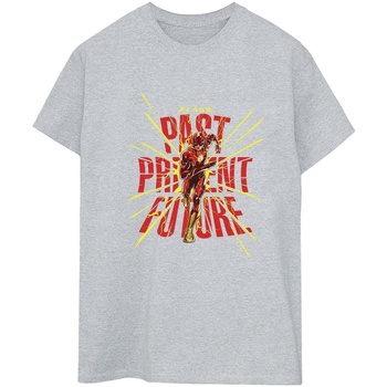 Abbigliamento Donna T-shirts a maniche lunghe Dc Comics The Flash Past Present Future Grigio