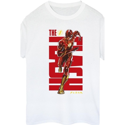 Abbigliamento Donna T-shirts a maniche lunghe Dc Comics The Flash Dash Bianco