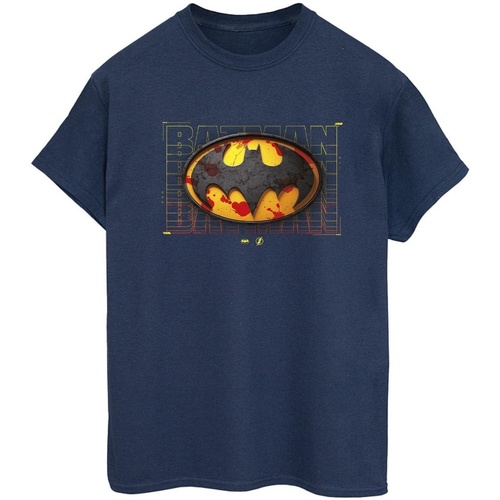 Abbigliamento Donna T-shirts a maniche lunghe Dc Comics The Flash Batman Red Splatter Blu