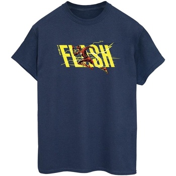 Abbigliamento Donna T-shirts a maniche lunghe Dc Comics The Flash Lightning Dash Blu