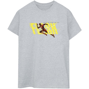 Abbigliamento Donna T-shirts a maniche lunghe Dc Comics The Flash Lightning Dash Grigio