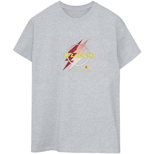 Abbigliamento Donna T-shirts a maniche lunghe Dc Comics The Flash Lightning Logo Grigio