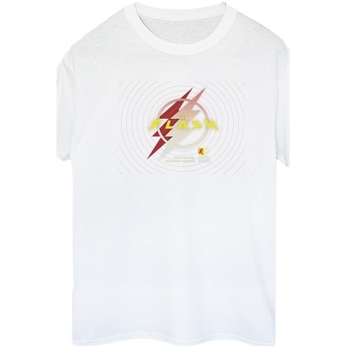 Abbigliamento Donna T-shirts a maniche lunghe Dc Comics The Flash Lightning Logo Bianco